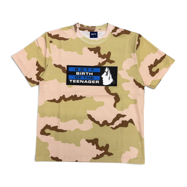 Bott Green Brown & Pink Camo Graphic T-Shirt (L)