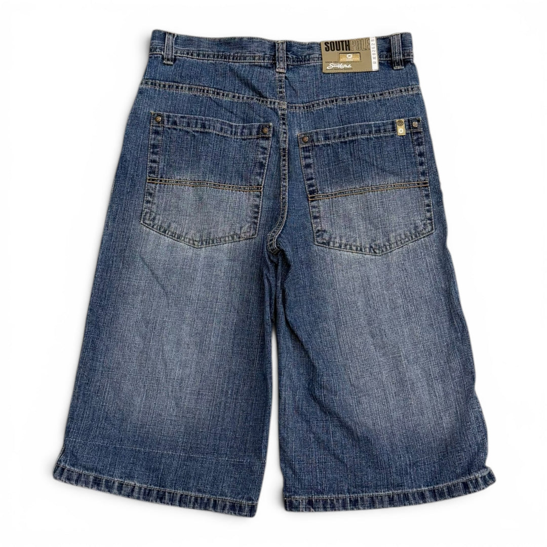 Vintage Southpole 90's Baggy Denim Shorts Blue (32")