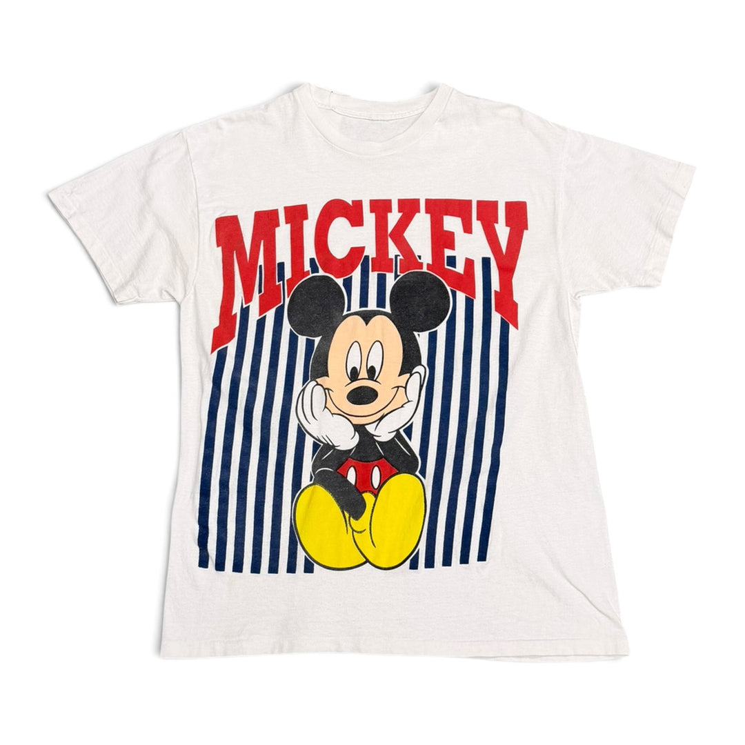 Vintage Single Stitch Mickey Graphic T shirt White (L)