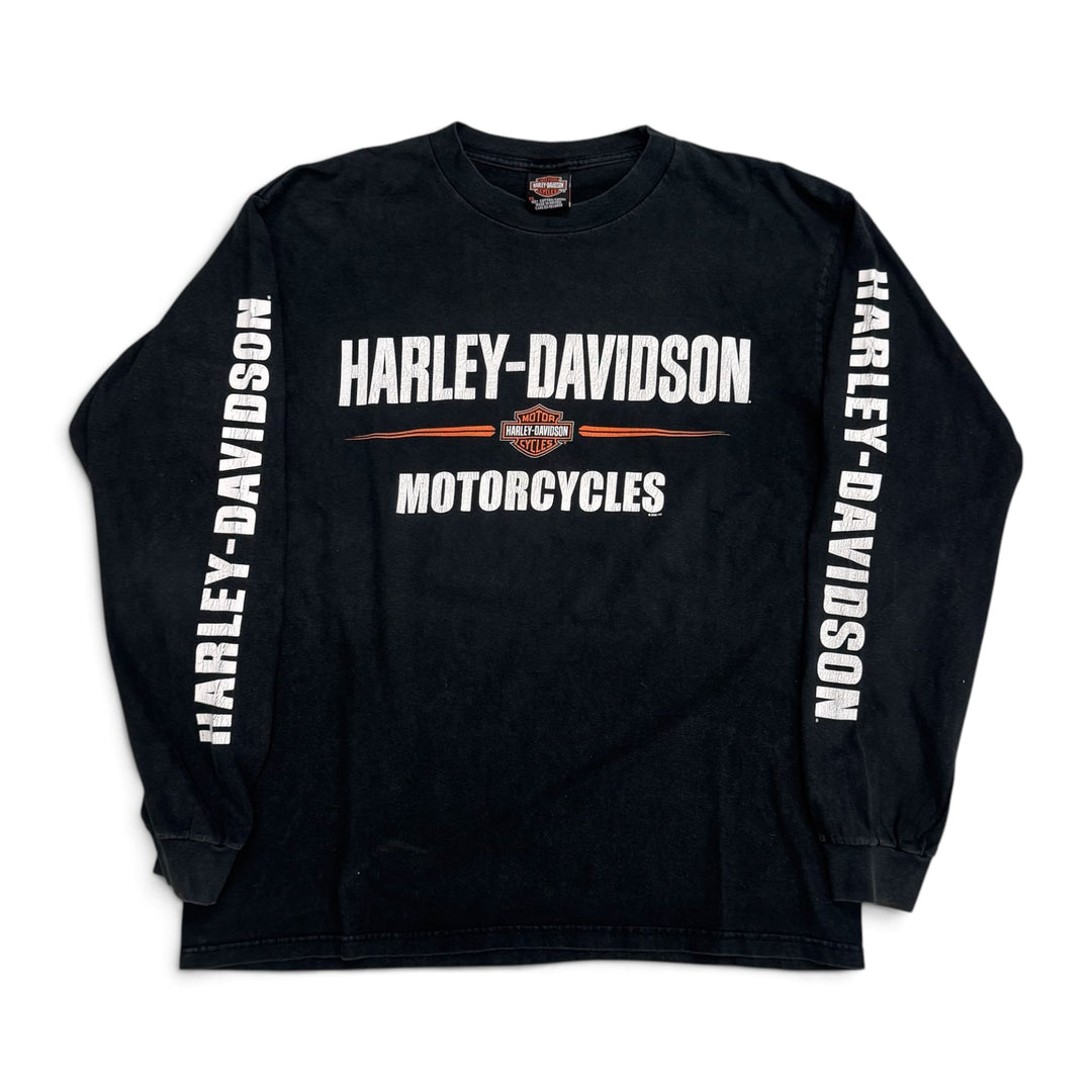 Harley Davidson Graphic Long Sleeve T Shirt Black (XL)