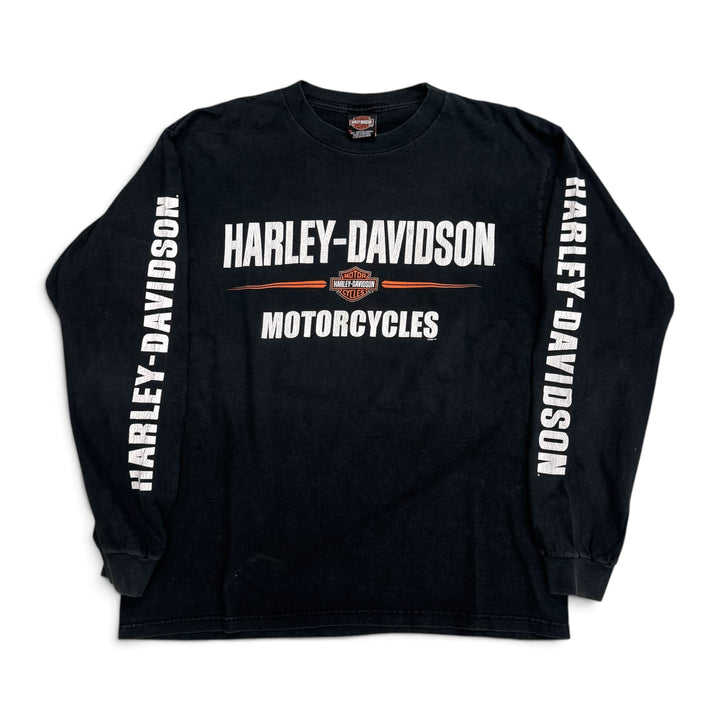 Harley Davidson Graphic Long Sleeve T Shirt Black (XL)