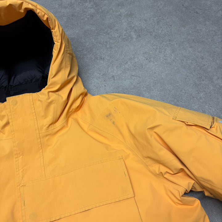 Palace x Rapha Gore-Tex Yellow Hooded puffer Jacket (XL)