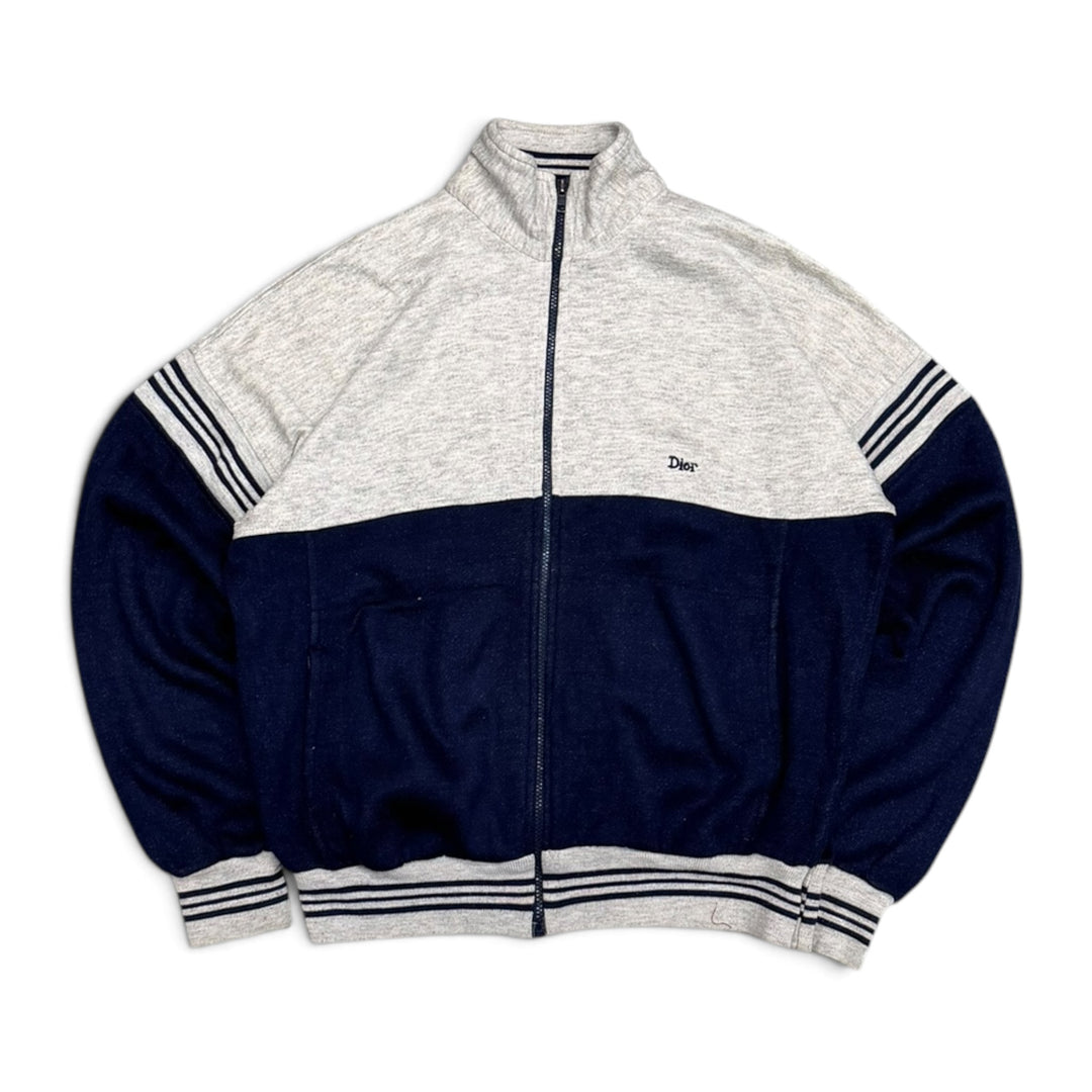 Vintage Christian Dior Zip Up Jumper Grey (L)