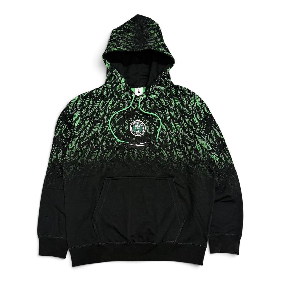 Nike Nigeria X Slawn Fleece Hoodie Tracksuit Set (Black L)