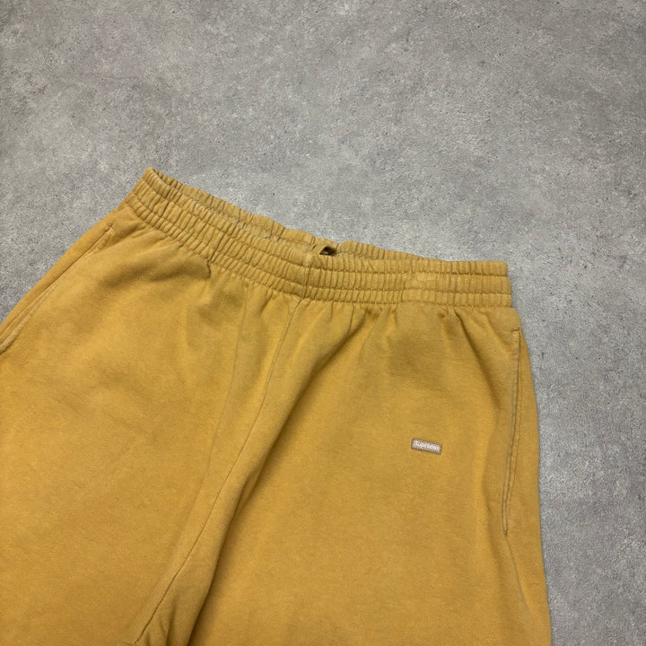 Supreme Small Logo Cotton Yellow Shorts (L)