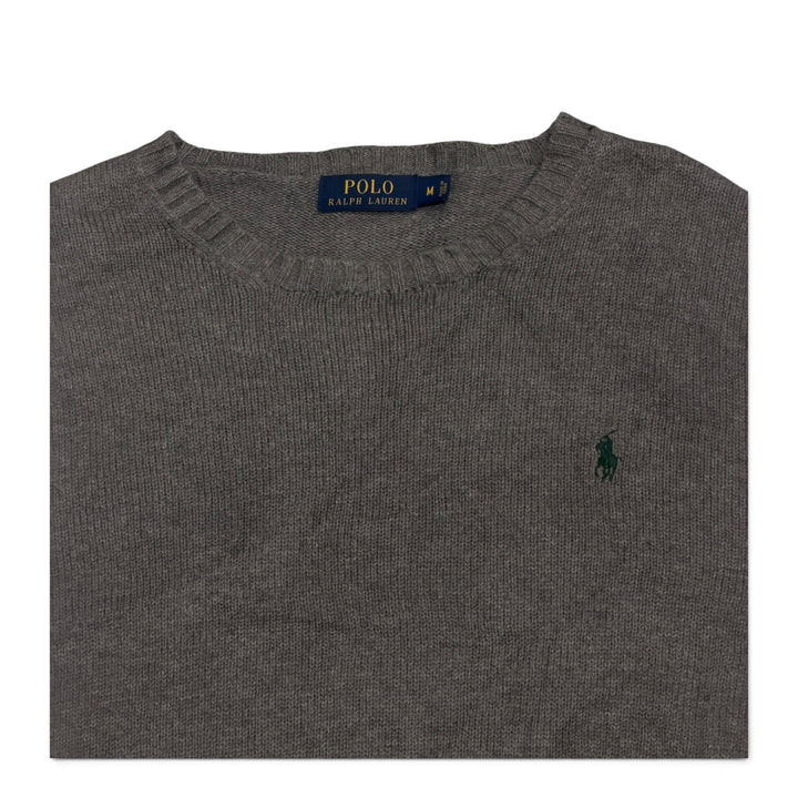 Vintage Polo Ralph Lauren Crew Neck Knitted Jumper Grey (M)