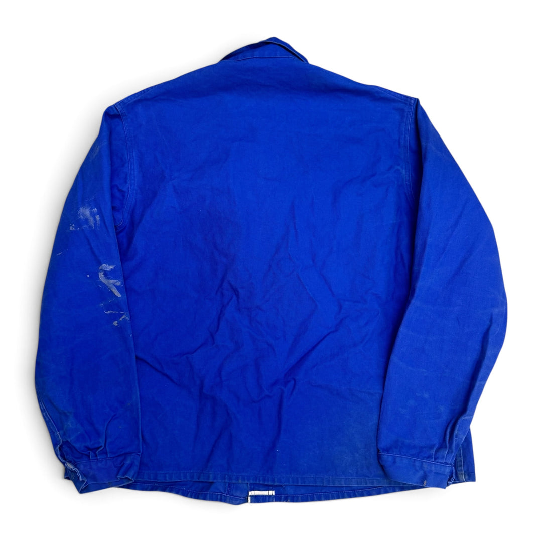 Vintage Distressed Blue French Chore Jacket (XL)