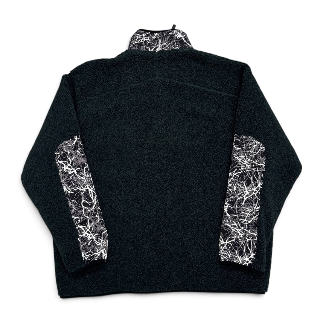 Adidas x And Wonder Green Reflective Deep Pile Zip Up Fleece (L)