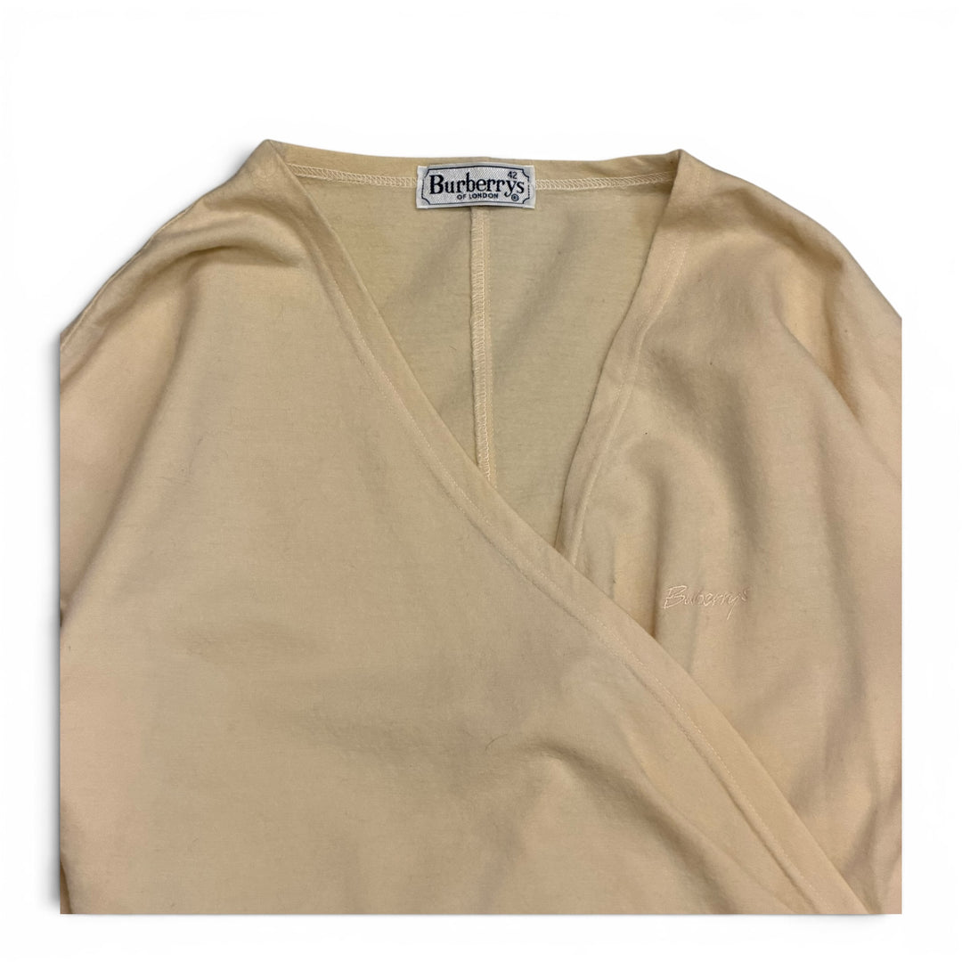 Vintage Burberry Women Blouse Cream (M)