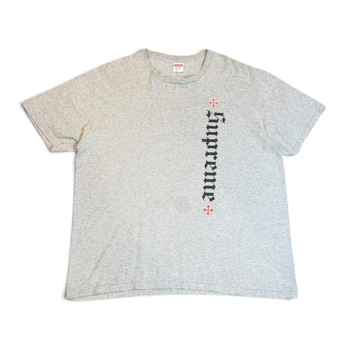 Supreme Grey Spell Out Graphic T-Shirt (XL)