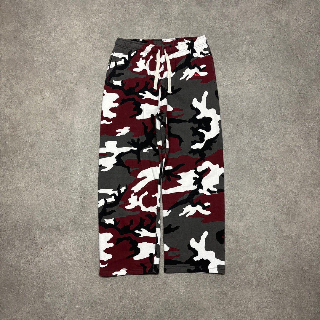 Supreme Red Camo Tracksuit Bottoms (L)