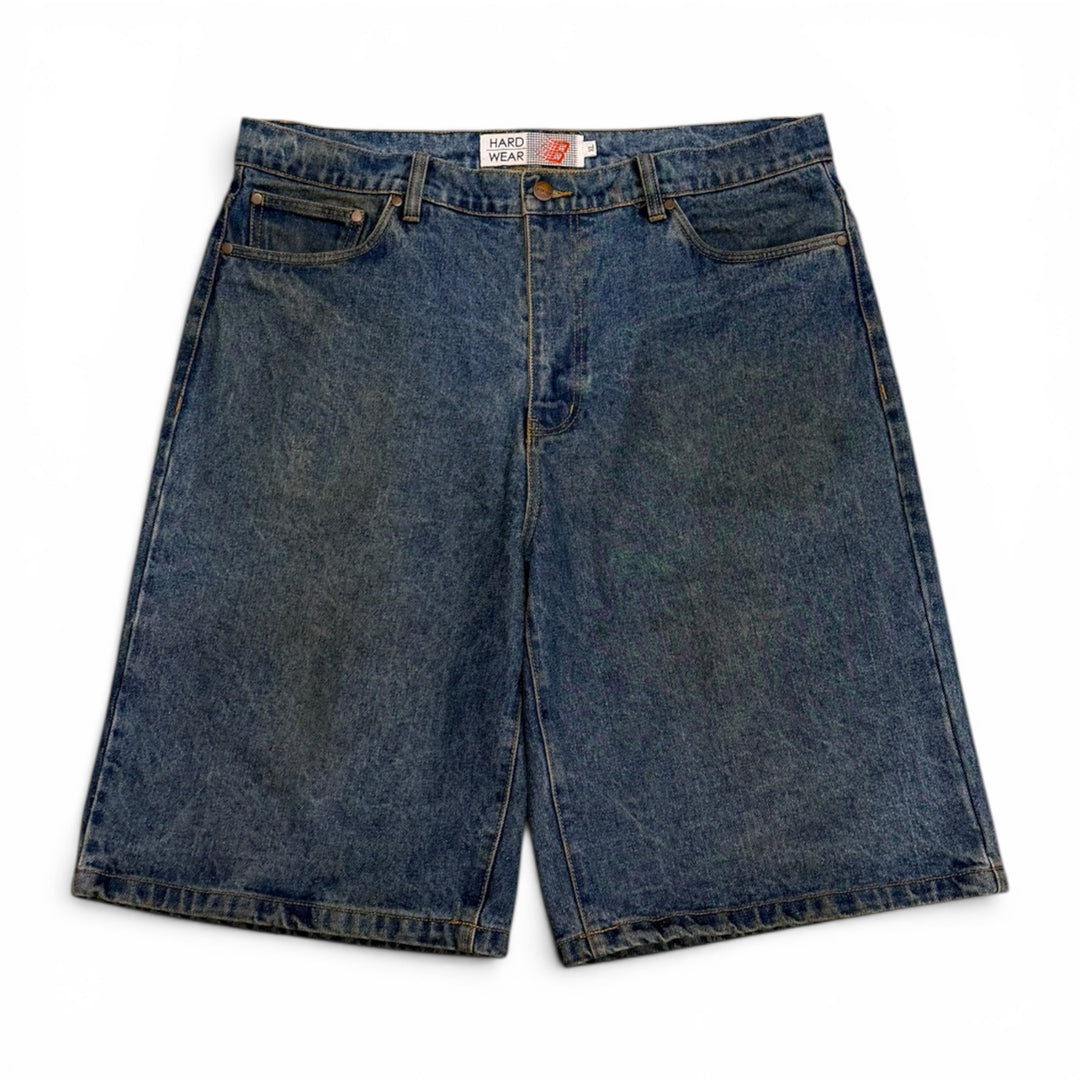 Vintage 90's Baggy Denim Shorts Blue (38")