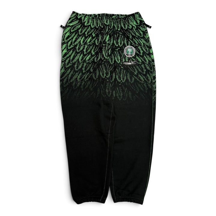 Nike Nigeria X Slawn Fleece Hoodie Tracksuit Set (Black L)