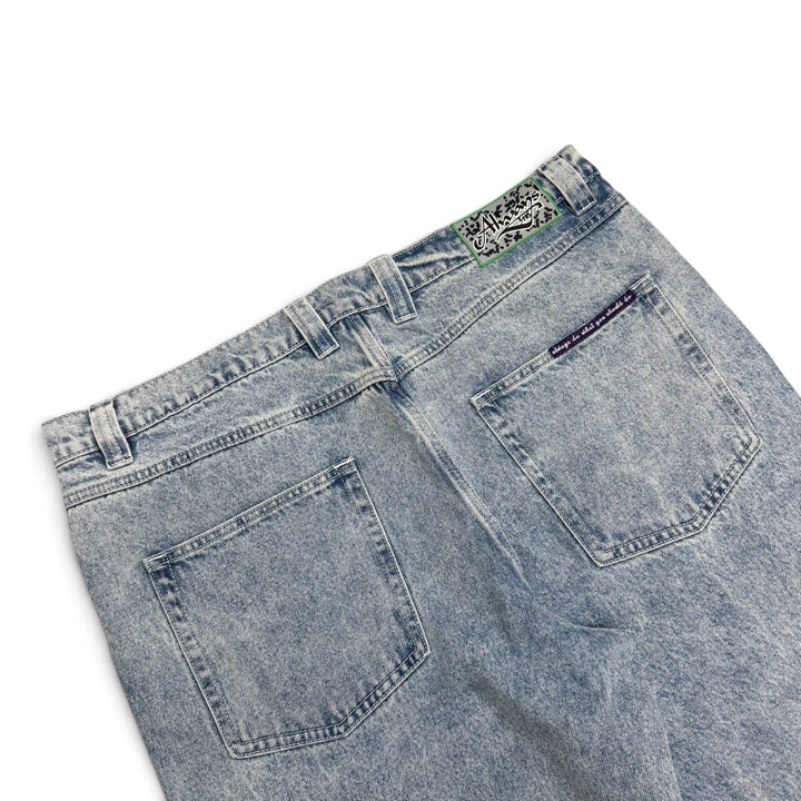 Always Do What You Should Do Light Blue Denim Trousers (L)