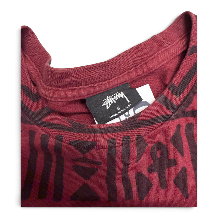 Stussy Tribe Called Quest Red Abstract T-Shirt (S)