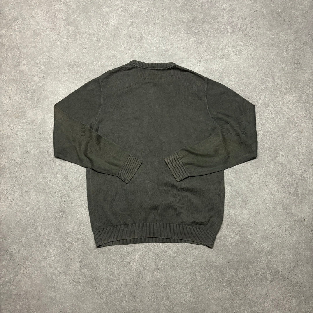 Vintage Lacoste Dark Green Knitted Jumper (L)