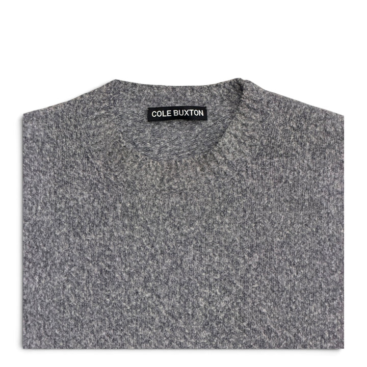 Cole Buxton Heavy Knit Crew Neck Jumper Grey (M)