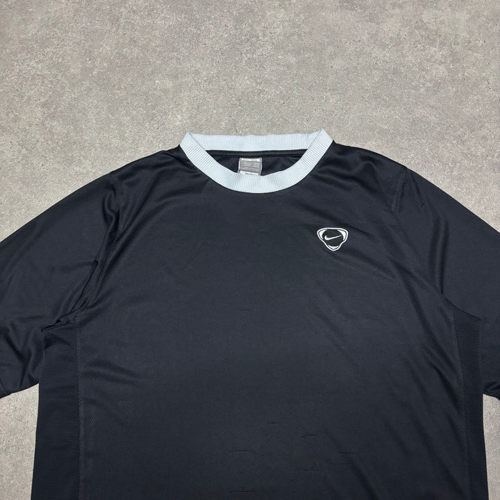 00's Vintage Nike T90 Black Therma-Fit T-Shirt (XL)