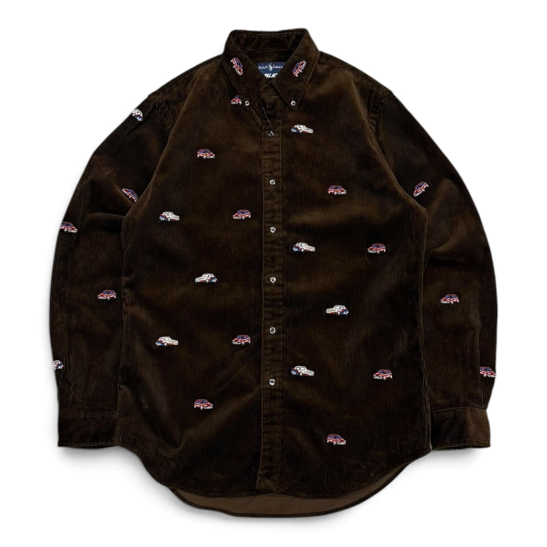 Palace x Polo Ralph Lauren Brown Corduroy GTI shirt (M)
