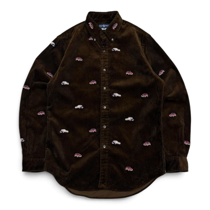 Palace x Polo Ralph Lauren Brown Corduroy GTI shirt (M)