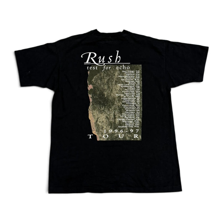Vintage Rush Test For Echo Graphic T shirt 96-97's Black (XL)