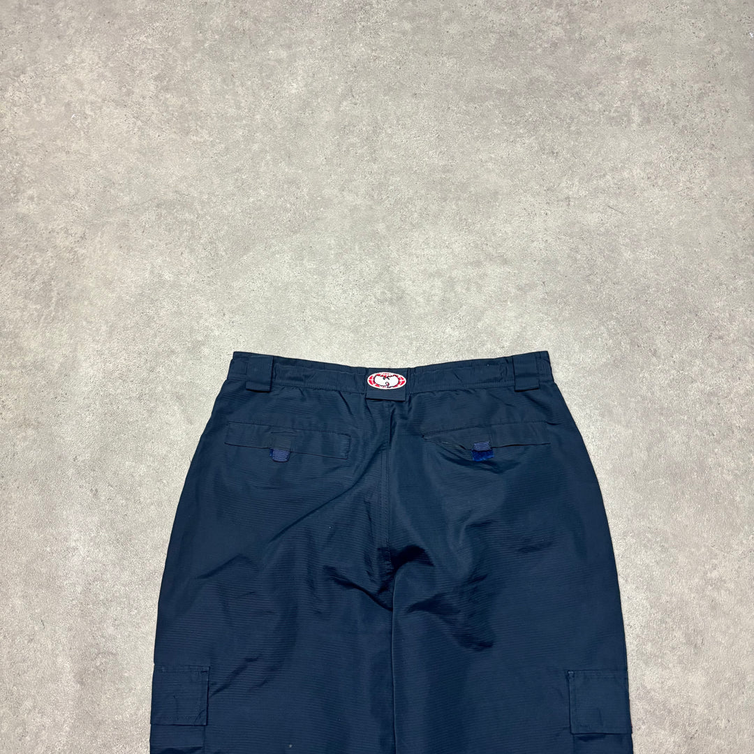 Vintage Wu Tang Clan Wu Wear Navy Lightweight Cargo Trousers (L)