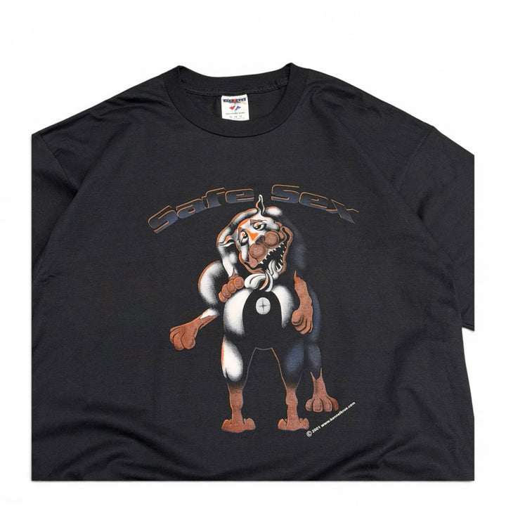 2001 Vintage Kennel Krue Black Graphic T-Shirt (XL)