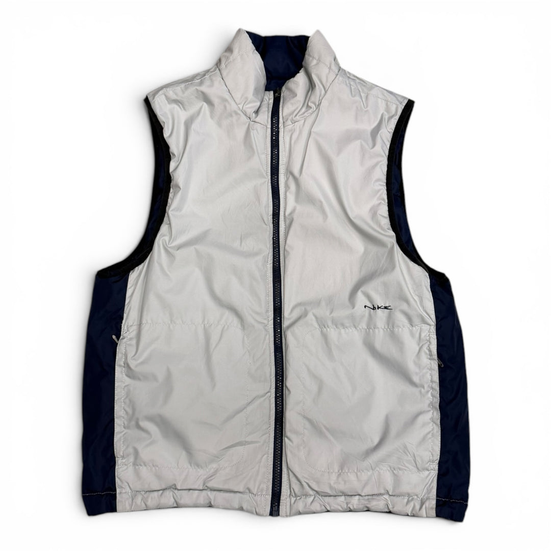Vintage 90's Nike Reversible Gilet Grey (S)
