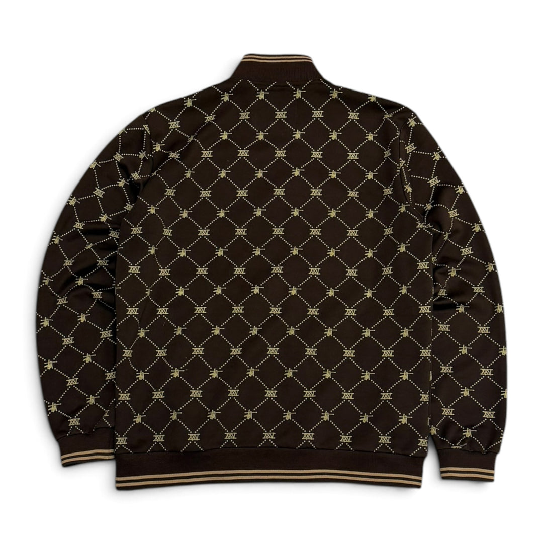 Stussy 25th Anniversary Monogram Track Jacket  Brown (L)