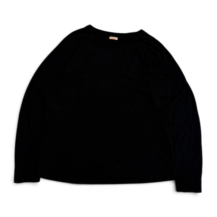 Kapital Black Smiley Face Elbow's Long Sleeve T-Shirt (L)