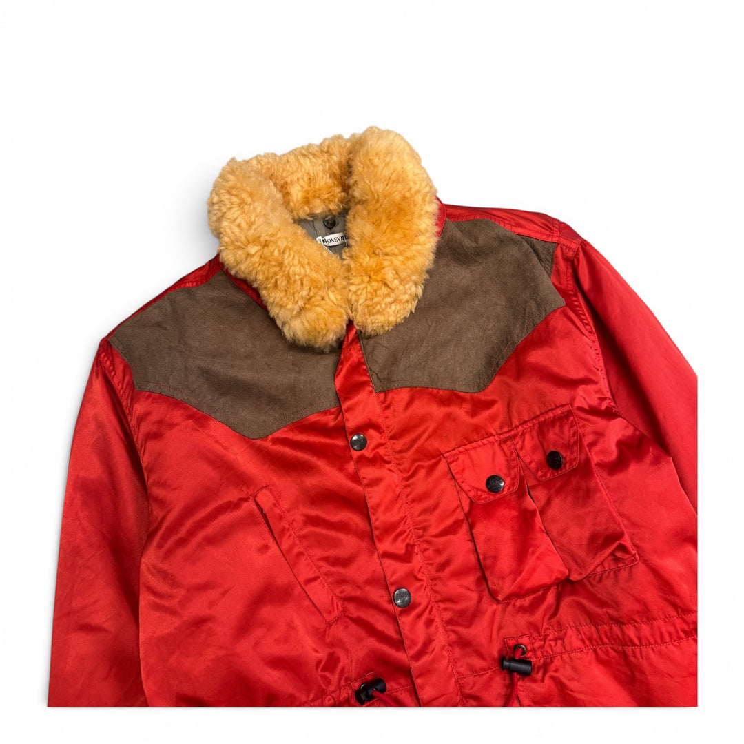 Rare Vintage Boneville 1987 Puffer Jacket Red (L)