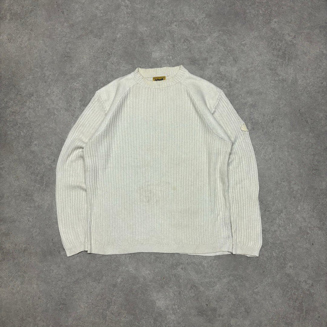 Vintage Schott Cream Knitted Jumper (L)