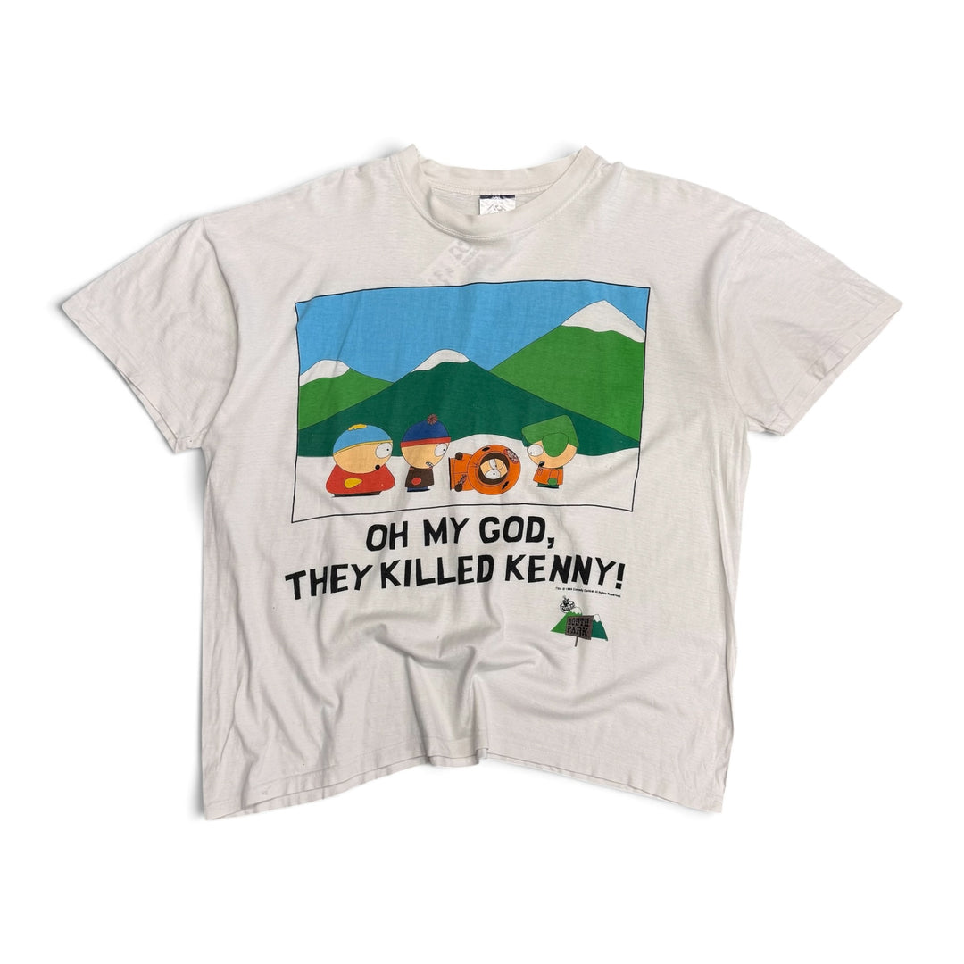Vintage South Park Graphic T shirt White (XL)