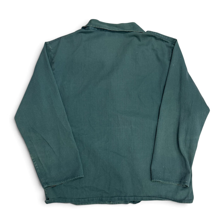 Vintage Distressed Faded Green French Chore Jacket (L)