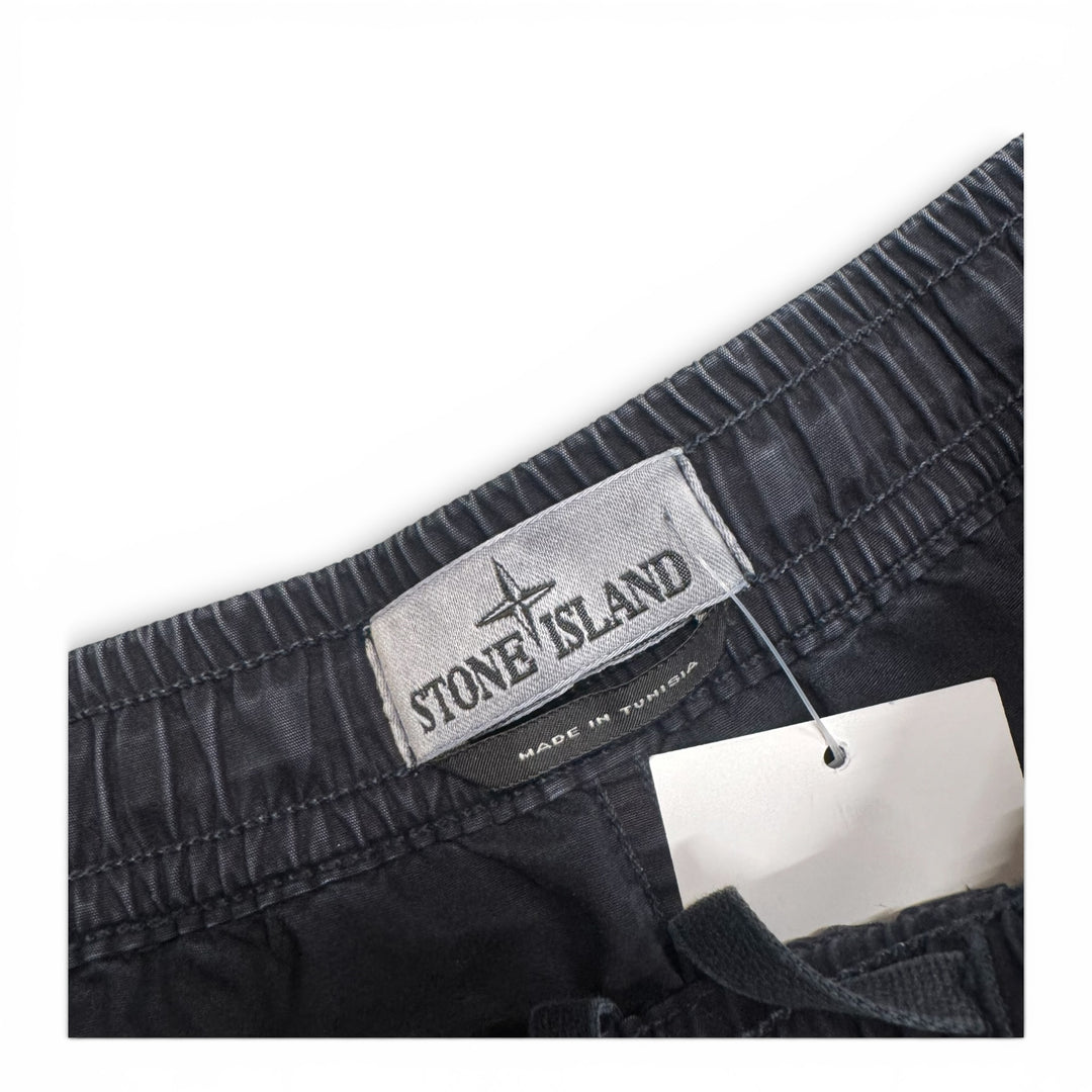 Stone Island Stretch Cotton Tela Paracadute Cargo Shorts Navy (33")