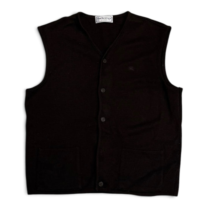 90’s Vintage Burberry Brown Sweater Vest