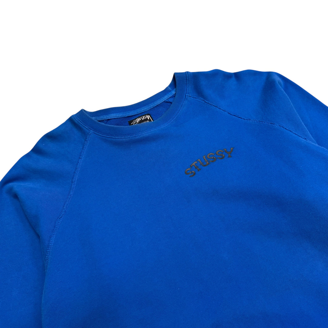 Stussy Crew Neck Sweatshirt Blue (L)
