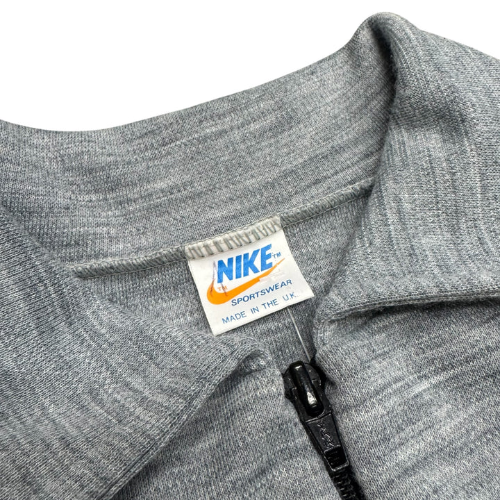 1970's Vintage Nike Made In UK Grey Full Zip Tracksuit Jacket (M)
