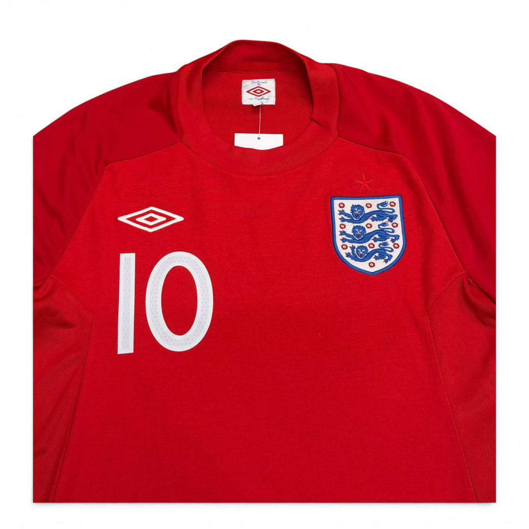 2010 Vintage England Umbro Red Rooney Shirt (S)