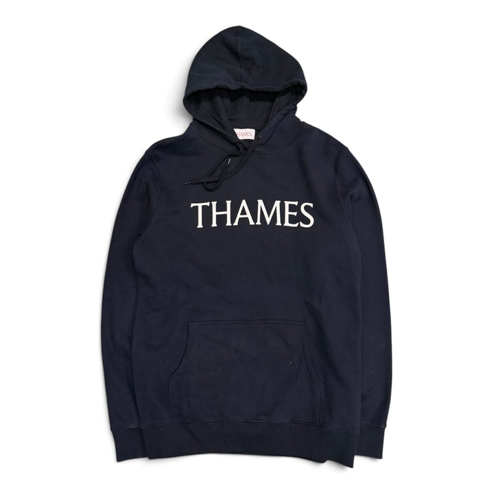 Thames Spell Out Hoodie Navy (M)