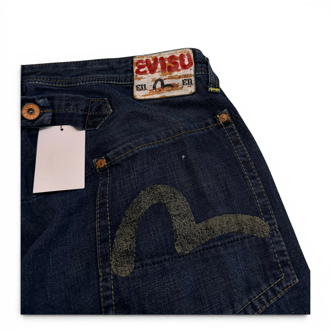 Vintage Evisu Cargo Jeans Blue 34"