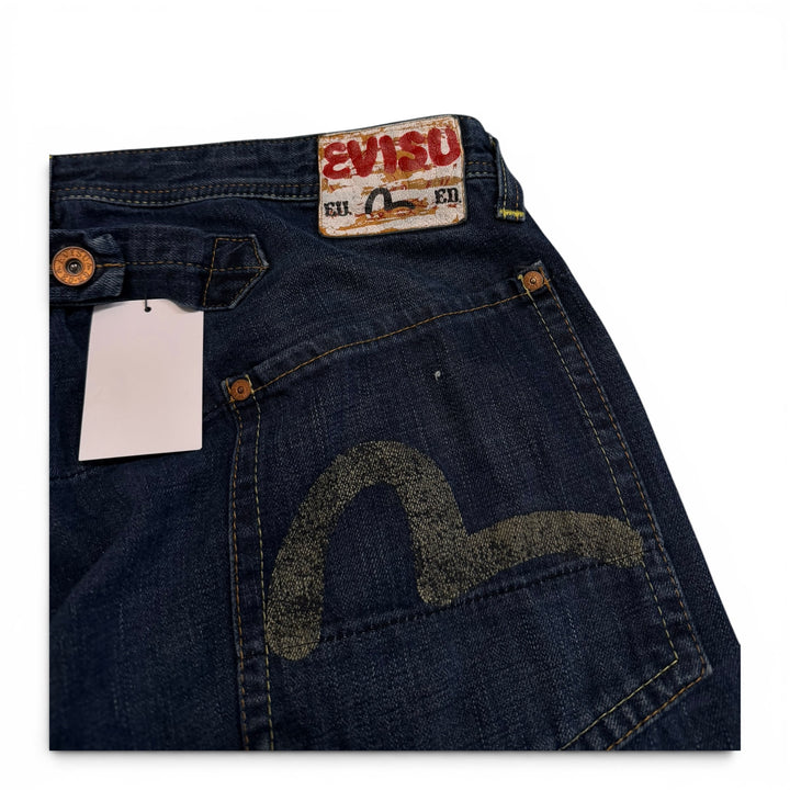 Vintage Evisu Cargo Jeans Blue 34"