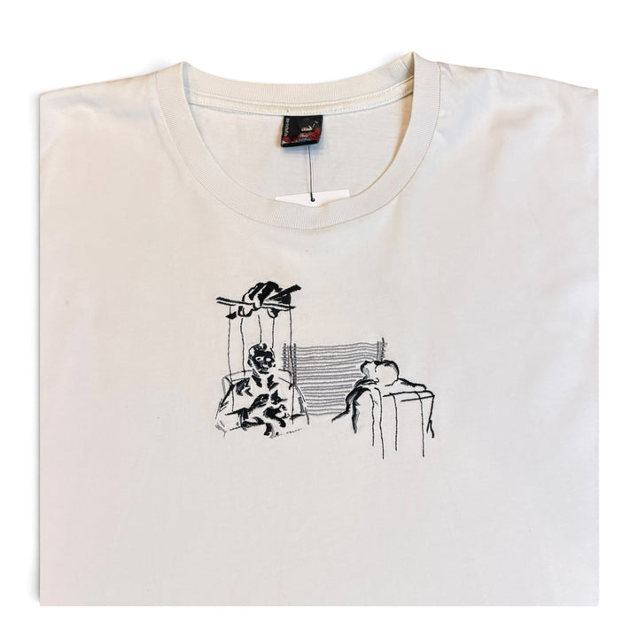 Derschutze White Embroidered T-Shirt (XL)