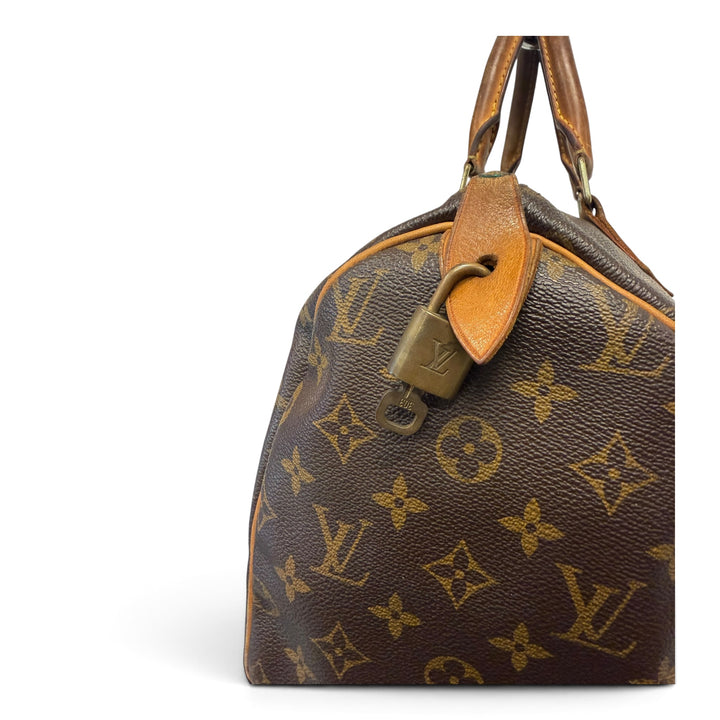 Louis Vuitton Speedy 30 Monogram  Bag Brown