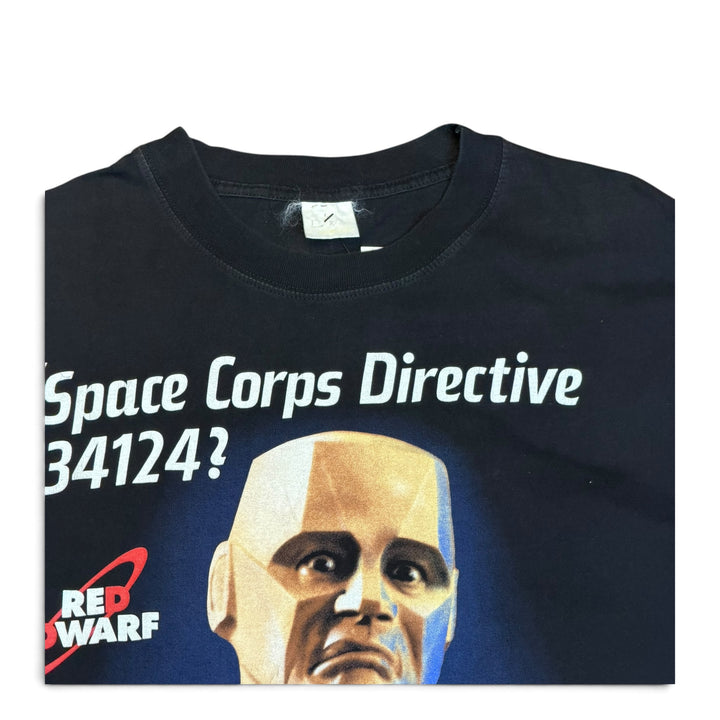 Vintage Red Dwarf Black Graphic T-Shirt (L)