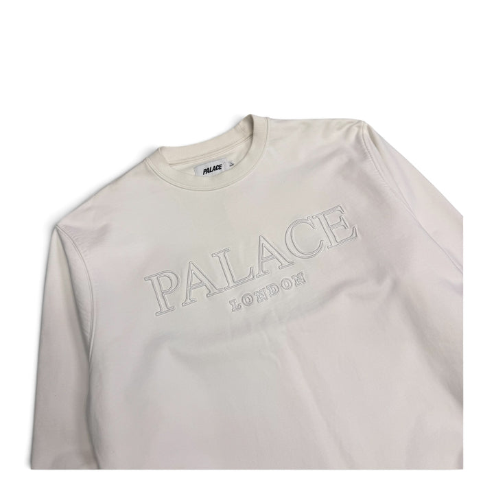 Palace Crew Sweatshirt White (L)