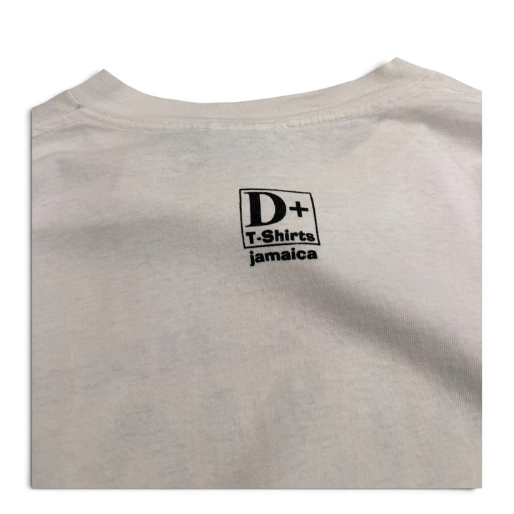 90's Vintage Proweight 'I Don't Like Jamaica I Love It' White Graphic T-shirt (XL)