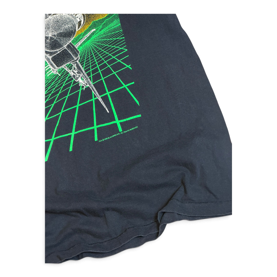 90's Vintage Blackbird Black Graphic T-Shirt (XL)