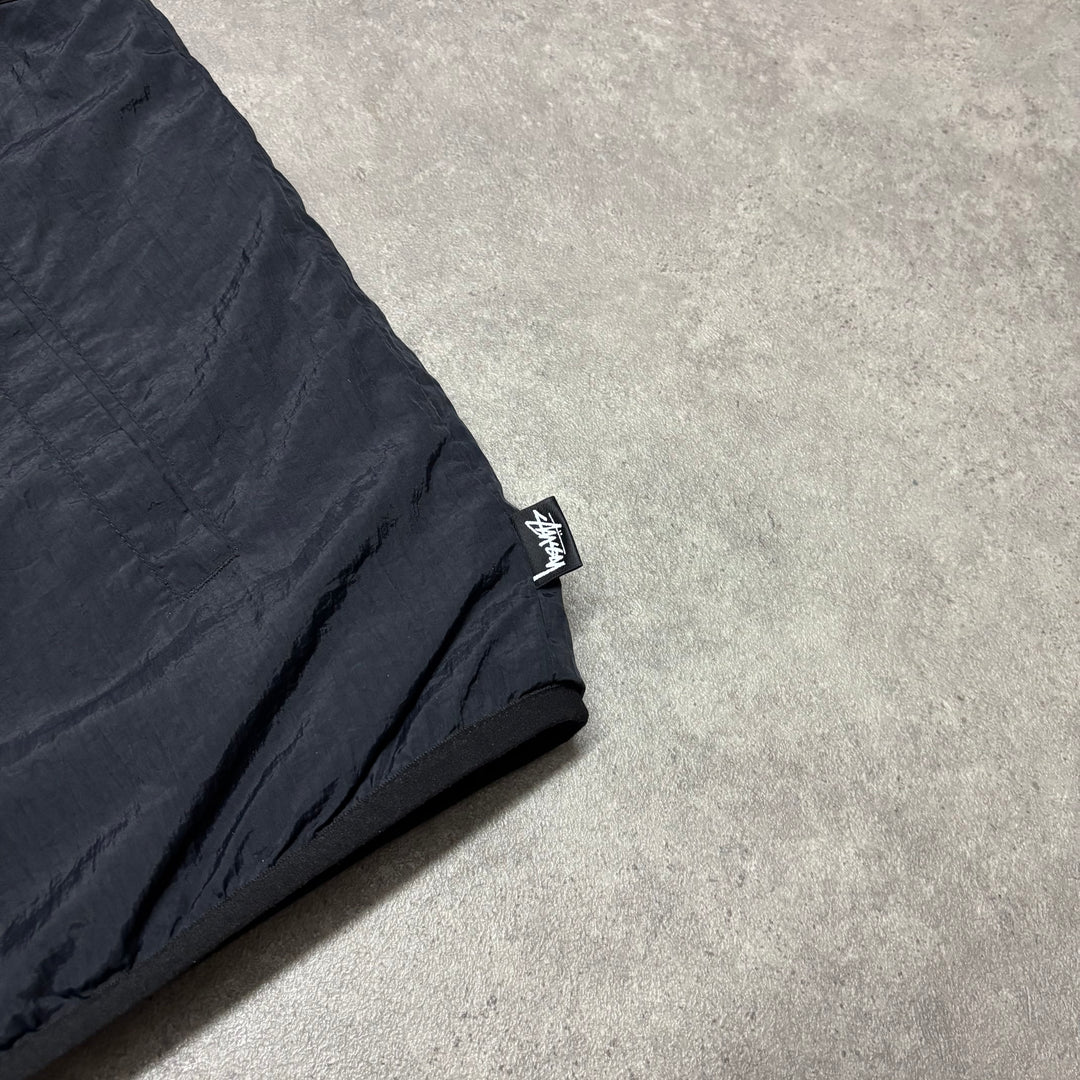 Stussy Black Reversible Fleece Gilet (M)
