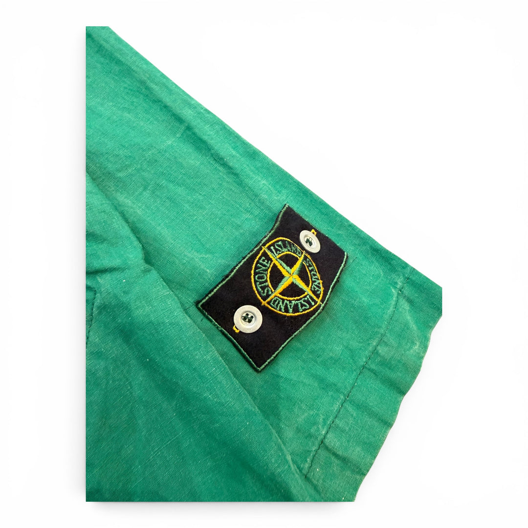 1982 Vintage Stone Island Tella Stella Green Trench Coat (M)